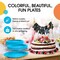 50 Count Turquoise Paper Plates Disposable Round Party Supplies Vibrant Elegant 7"